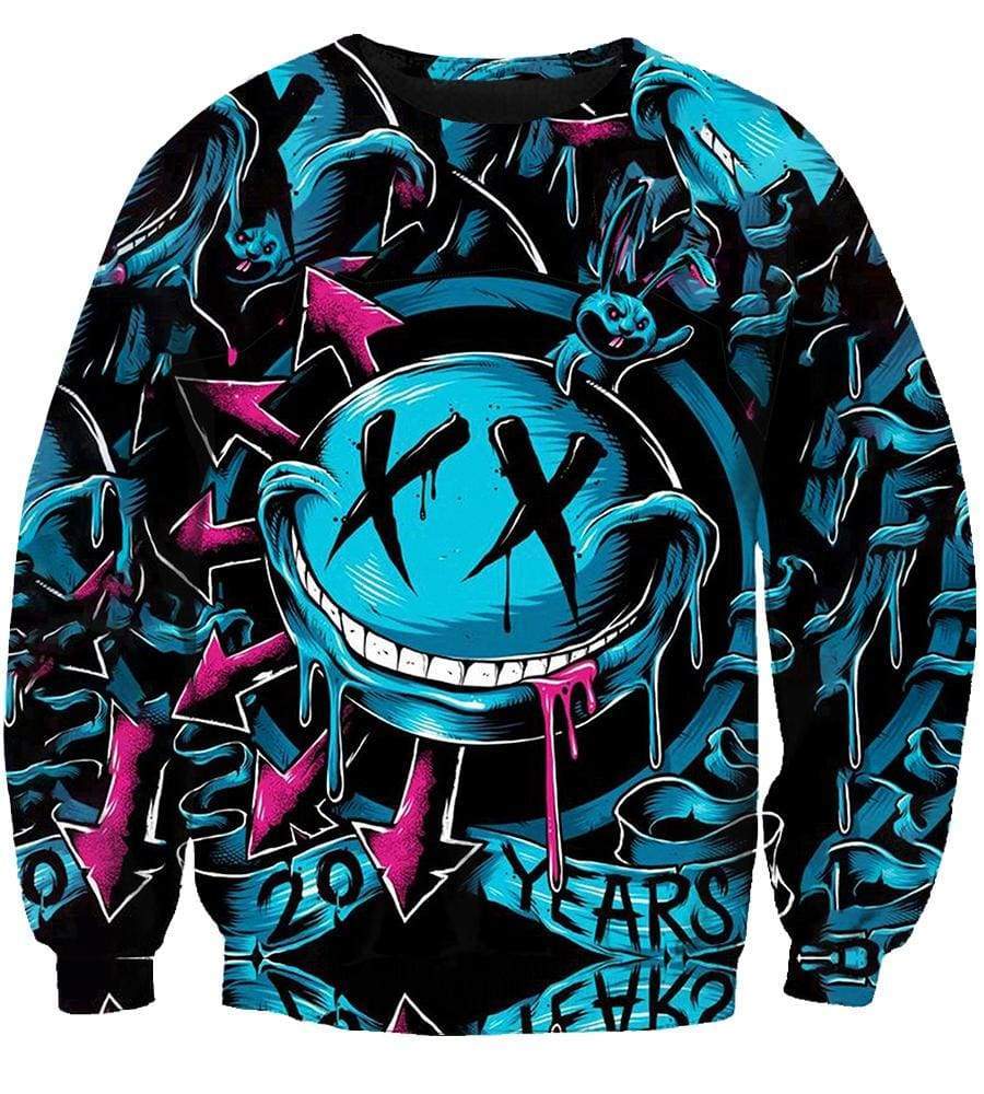 Funny Blink 182 Sweatshirts - Demon Black 3D Sweatshirt