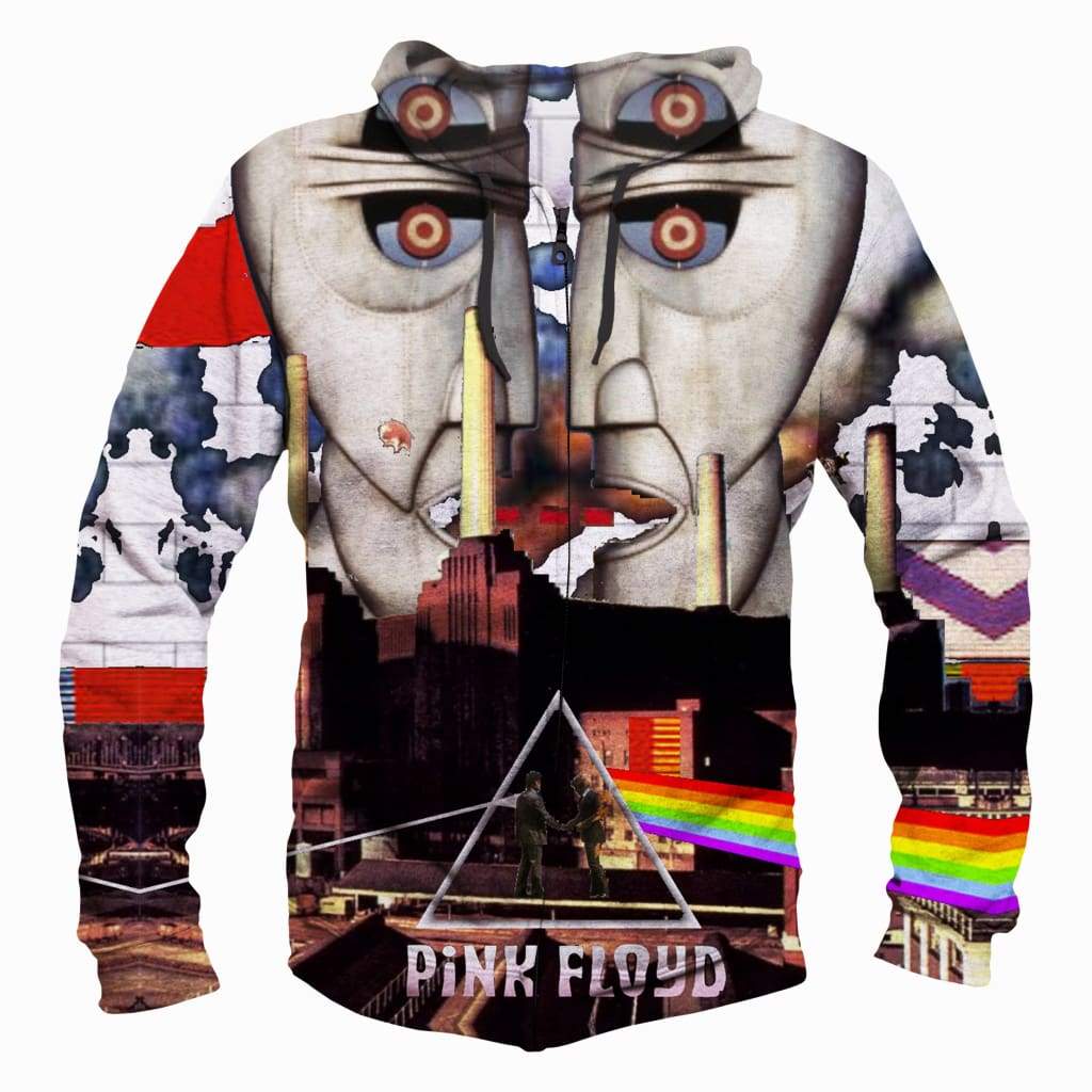 Funny Pink Floyd Hoodies - Pullover Two Faces 3D Hoodie