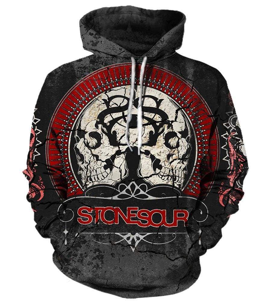 Funny Stone Sour Hoodies - Pullover Totem Black 3D Hoodie