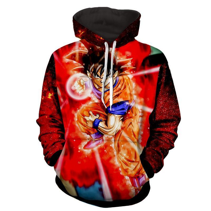 GOKU Kaioken 10x God Dragon Ball 3D Hoodie