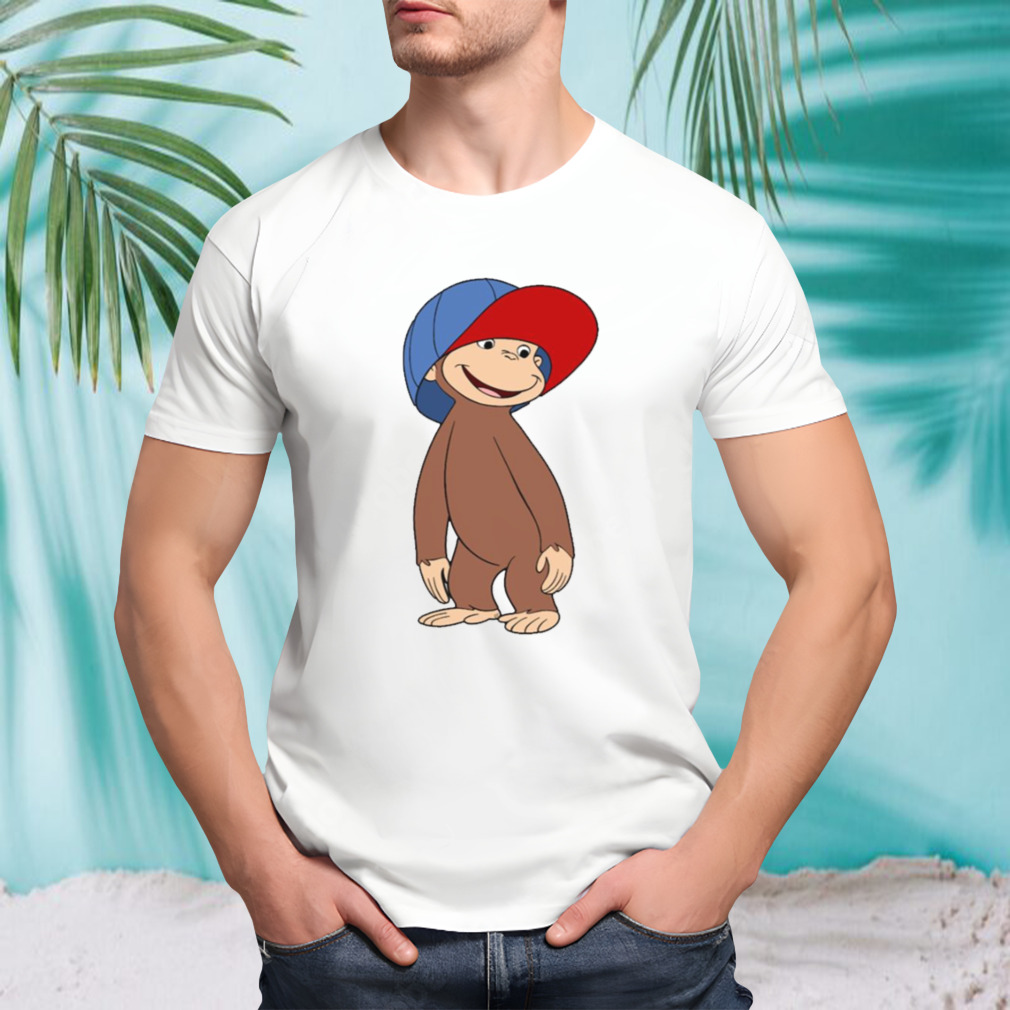 Graphic Big Cap Curious George T-Shirt