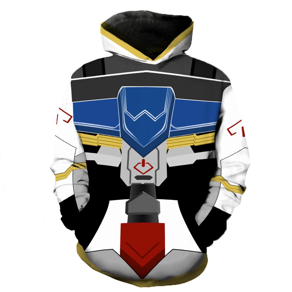 Gundam Mobile Suit Hoodies - Pullover Barbatos Black 3D Hoodies