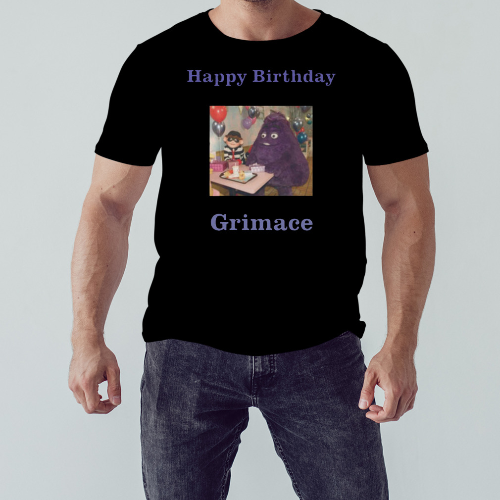 Happy Birthday Grimace Shirt 1 Unisex tshirt