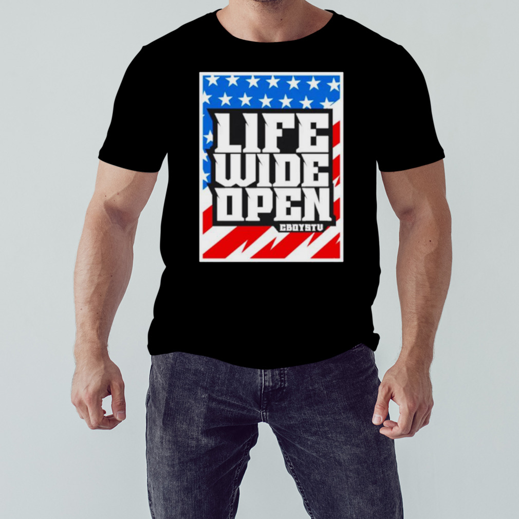 Stars and stripes life wide open shirt