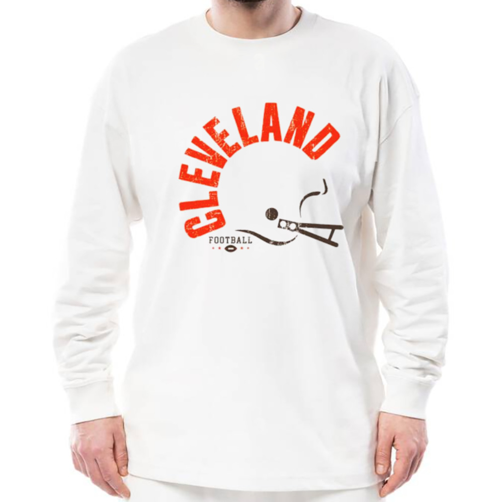 White Dleveland bold type helmet shirt 3 Longsleeve shirt