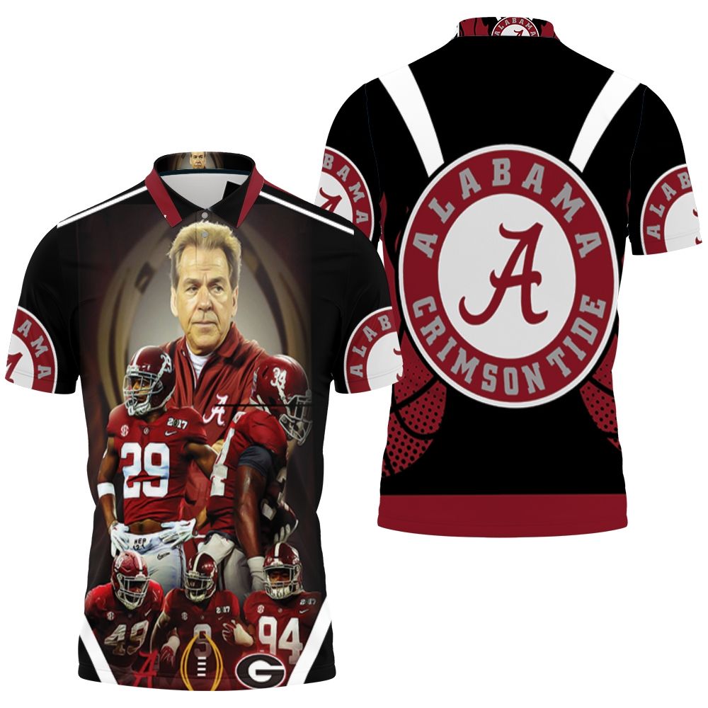 Alabama Crimson Tide National Championship Atlanta 2018 Polo Shirt All Over Print Shirt 3d T-shirt Alabama Crimson Tide National Championship Atlanta 2018 Polo Shirt All Over Print Shirt 3d T-shirt