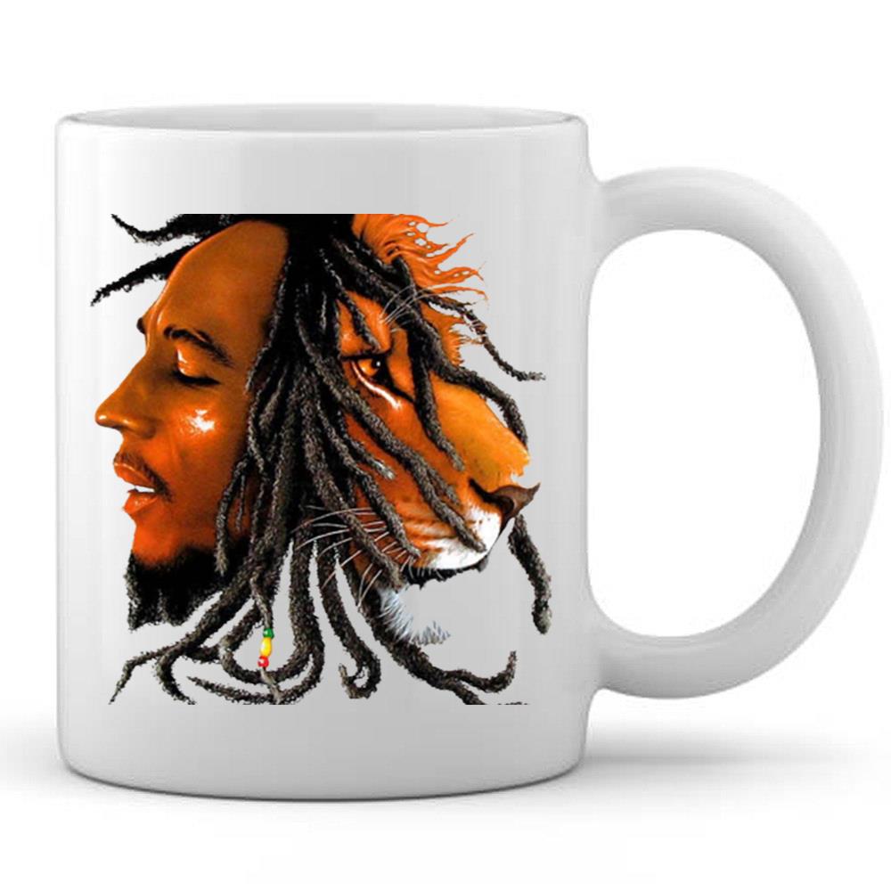 Bob Marley Lion Face T-Shirt For Mens