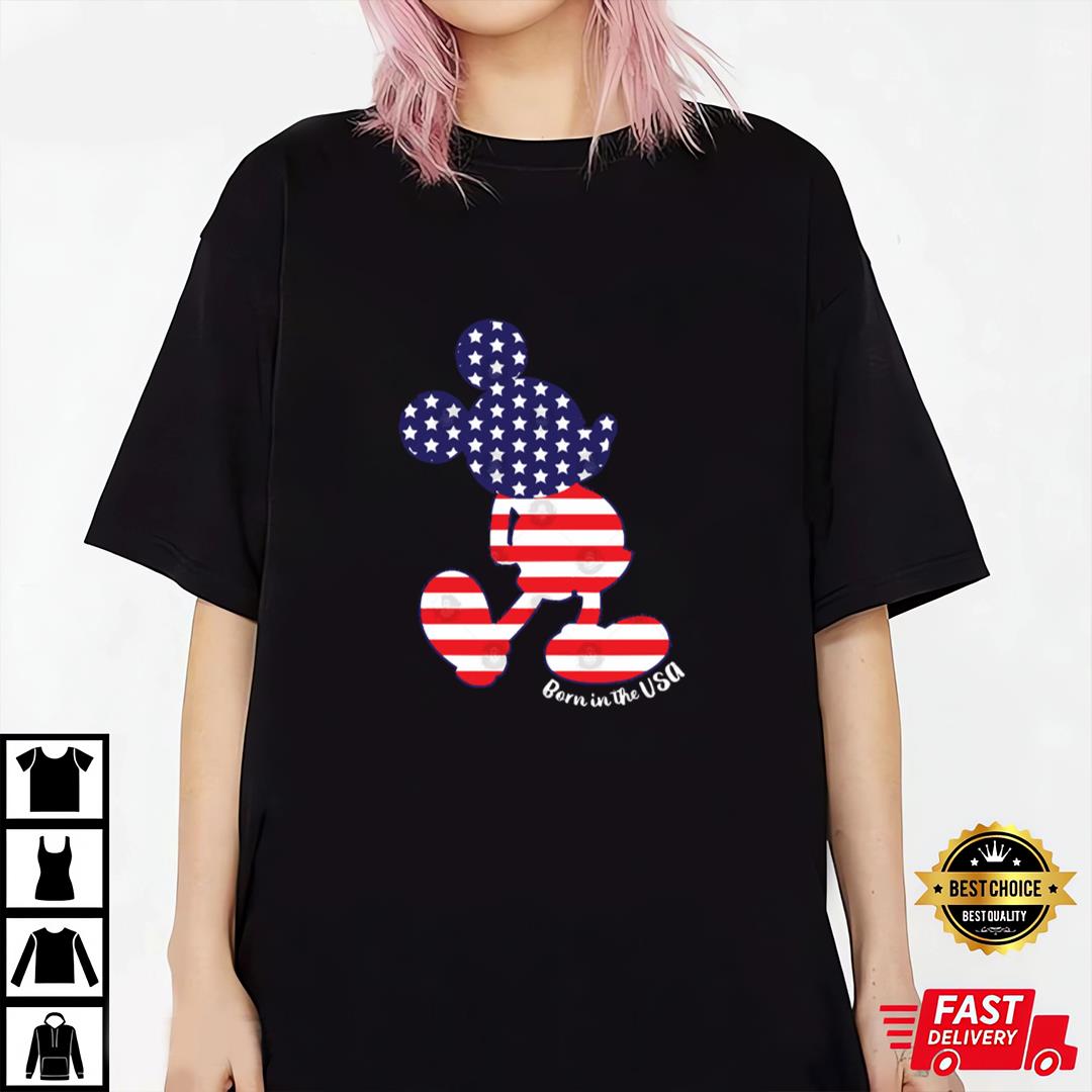 Born In The Usa Disney 4th Of July T-Shirt