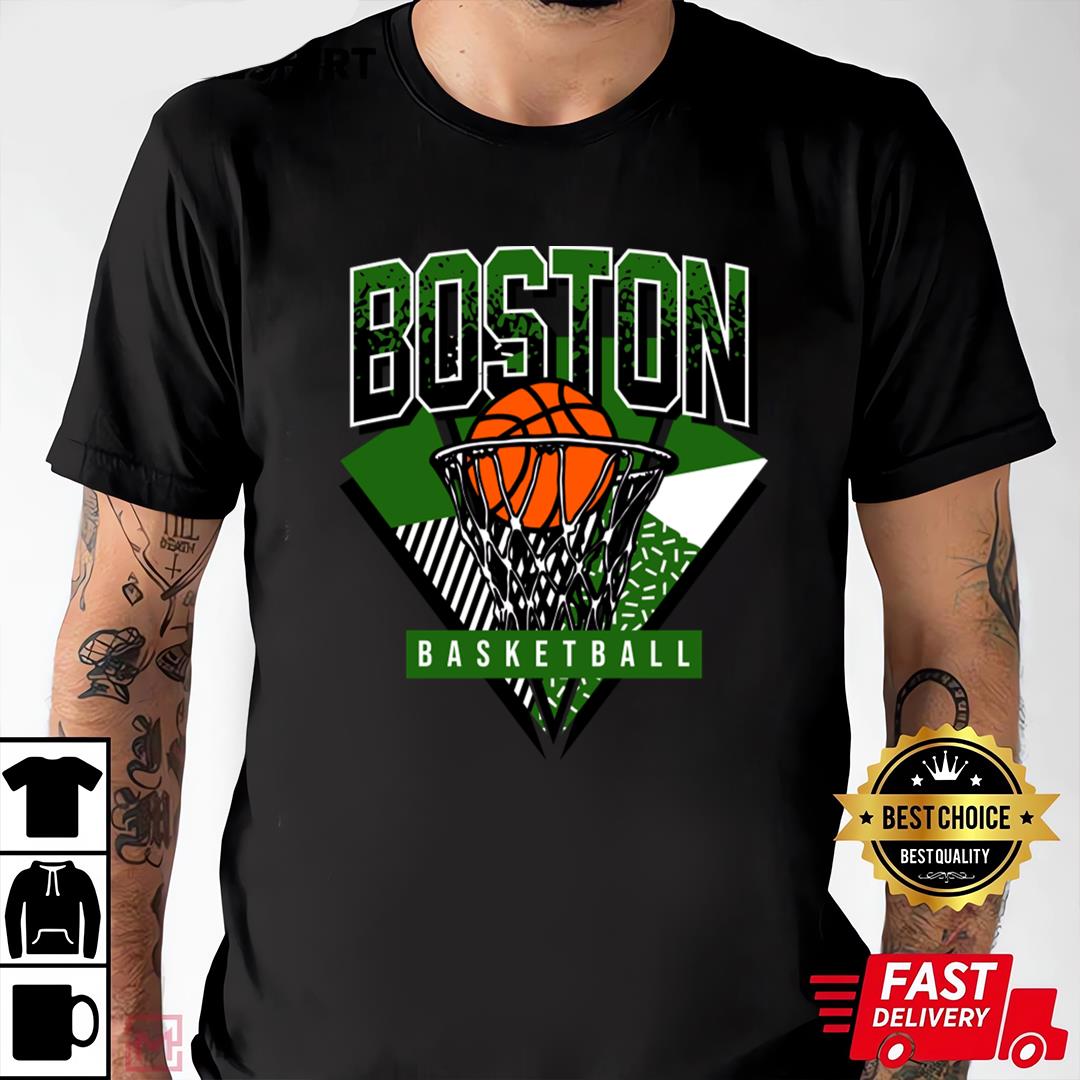 Boston Basketball 90s Throwback T-Shirt