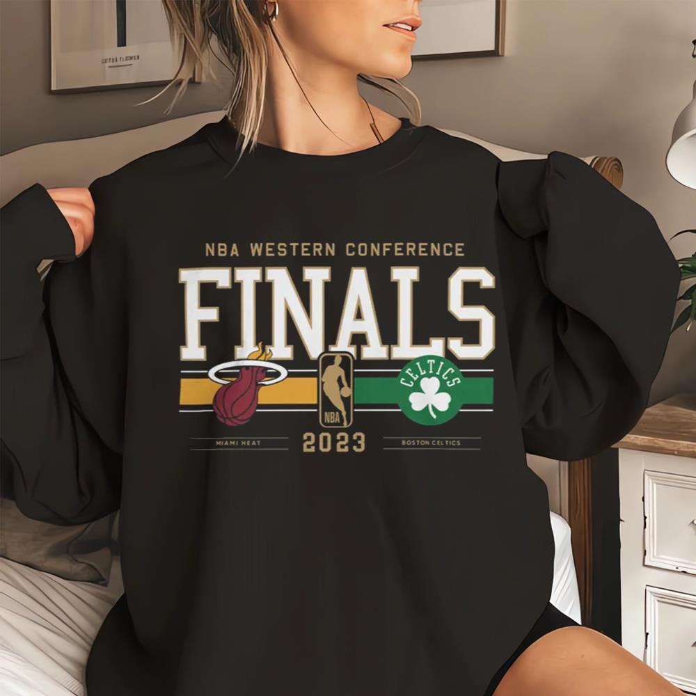 Boston Celtics Vs Miami Heat 2023 NBA Eastern Conference Finals Matchup T-Shirt