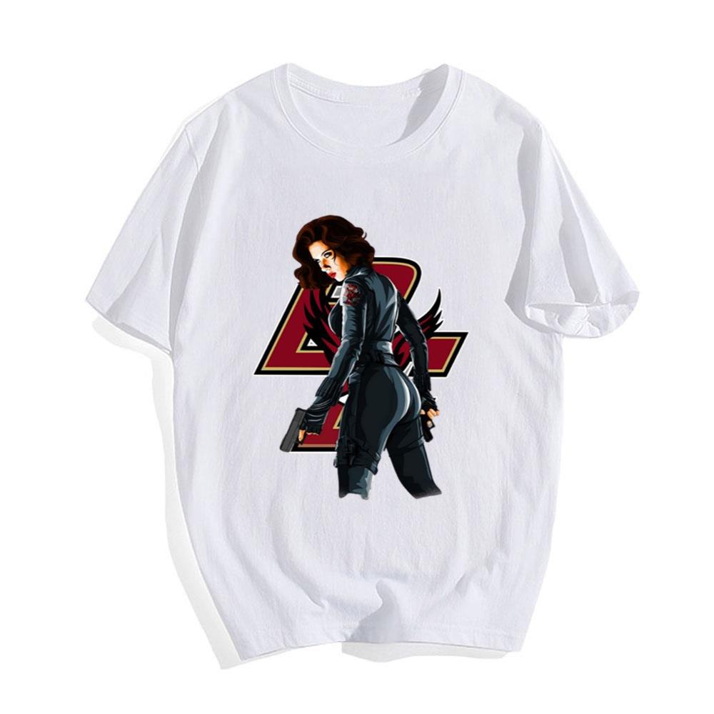 Boston College Eagles NCAA Blackwidow Marvel Avengers T-Shirt