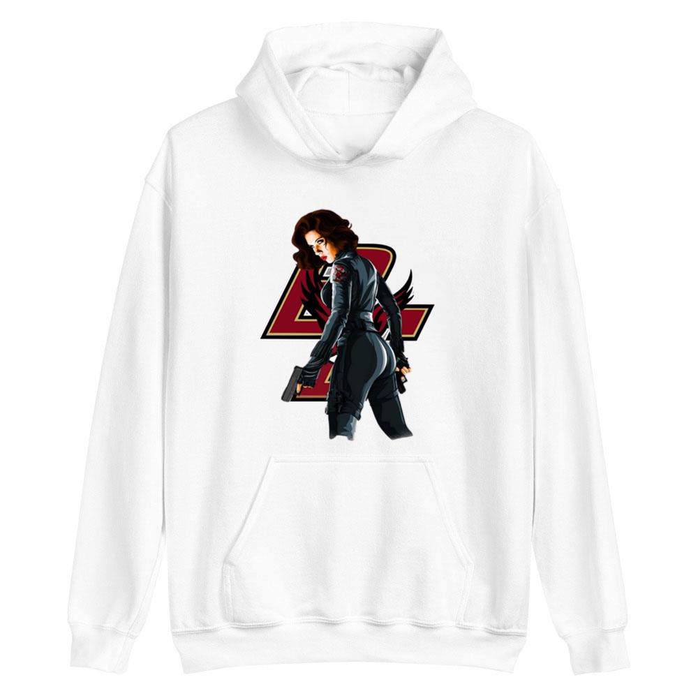 Boston College Eagles NCAA Blackwidow Marvel Avengers T-Shirt