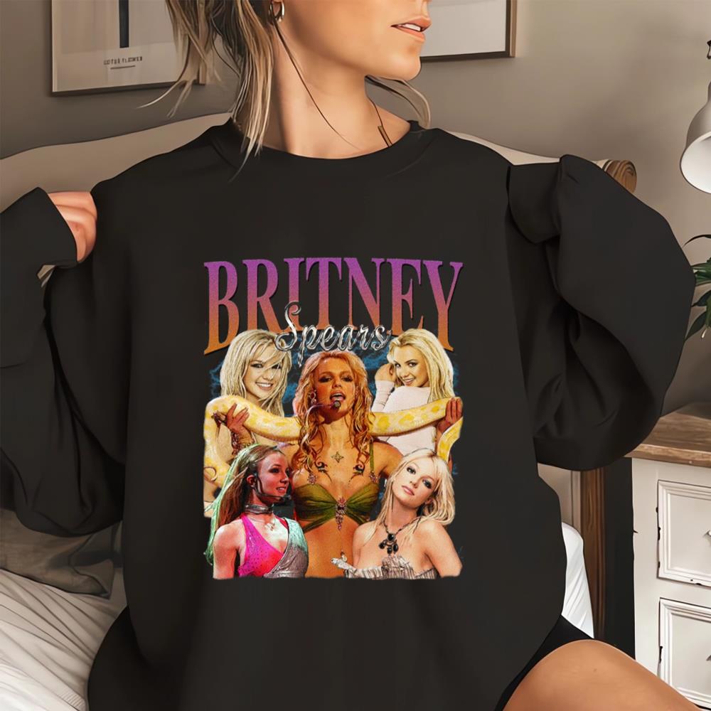 Britney Spears Vintage Washed Shirt, Bootleg Retro 90's Fans Tee Gift