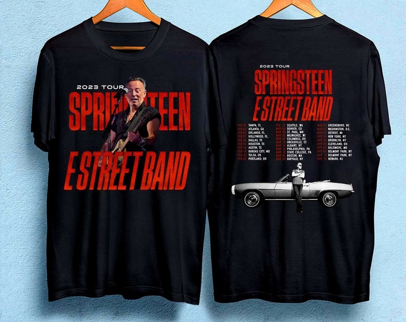 Bruce Springsteen The E Street Band Tour 2023 Tshirt, Music Tour 2023 T-shirt