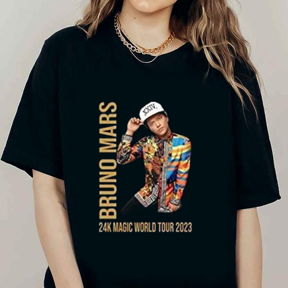 Bruno Mars World Tour 2023 Merch, Bruno Mars Dolby Live, Las Vegas T-Shirt