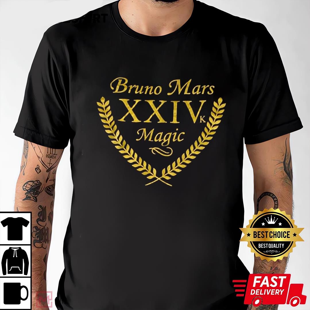 Bruno Mars XXIVK 24K Magic Tour T-Shirt
