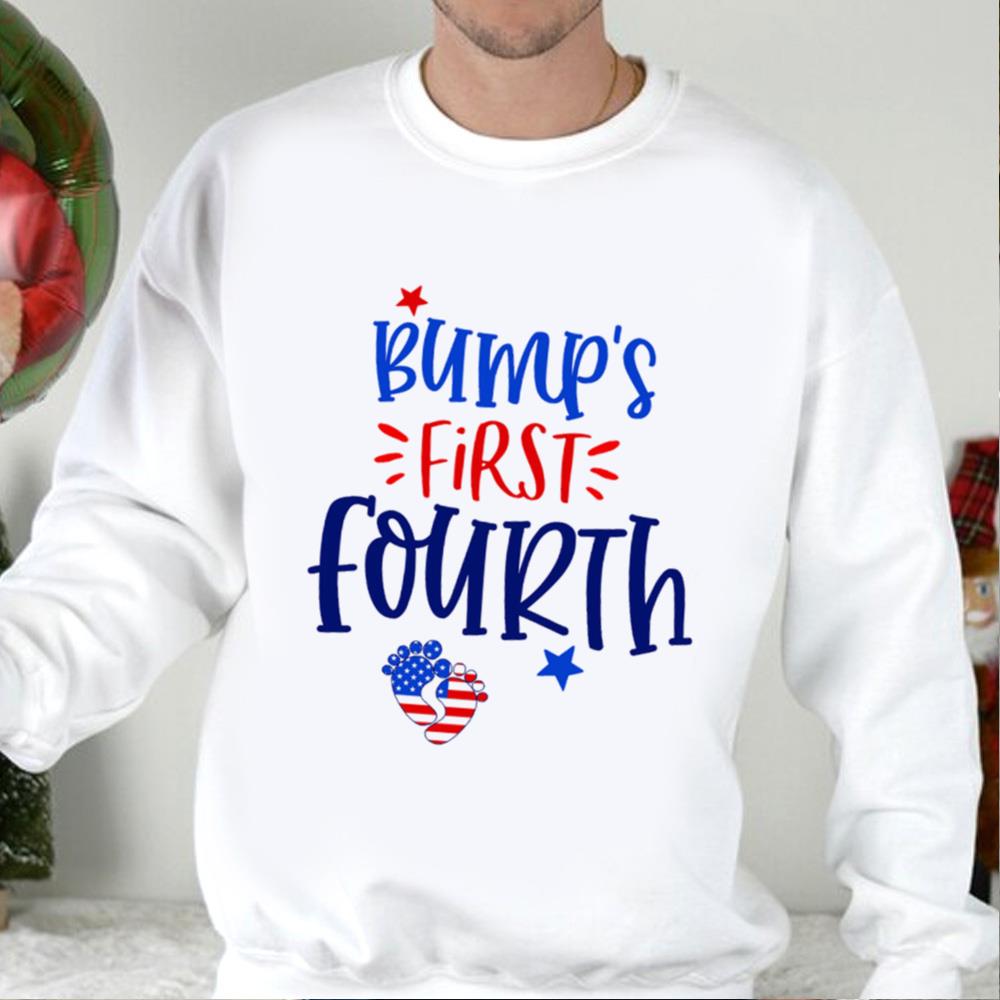 Bump's First Fourth Shirt, 4th Of July Pregnancy Announcement, Pregnancy Reveal Shirt