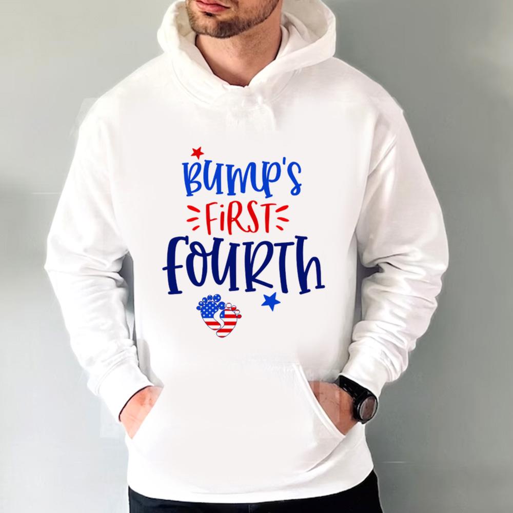 Bump's First Fourth Shirt, 4th Of July Pregnancy Announcement, Pregnancy Reveal Shirt
