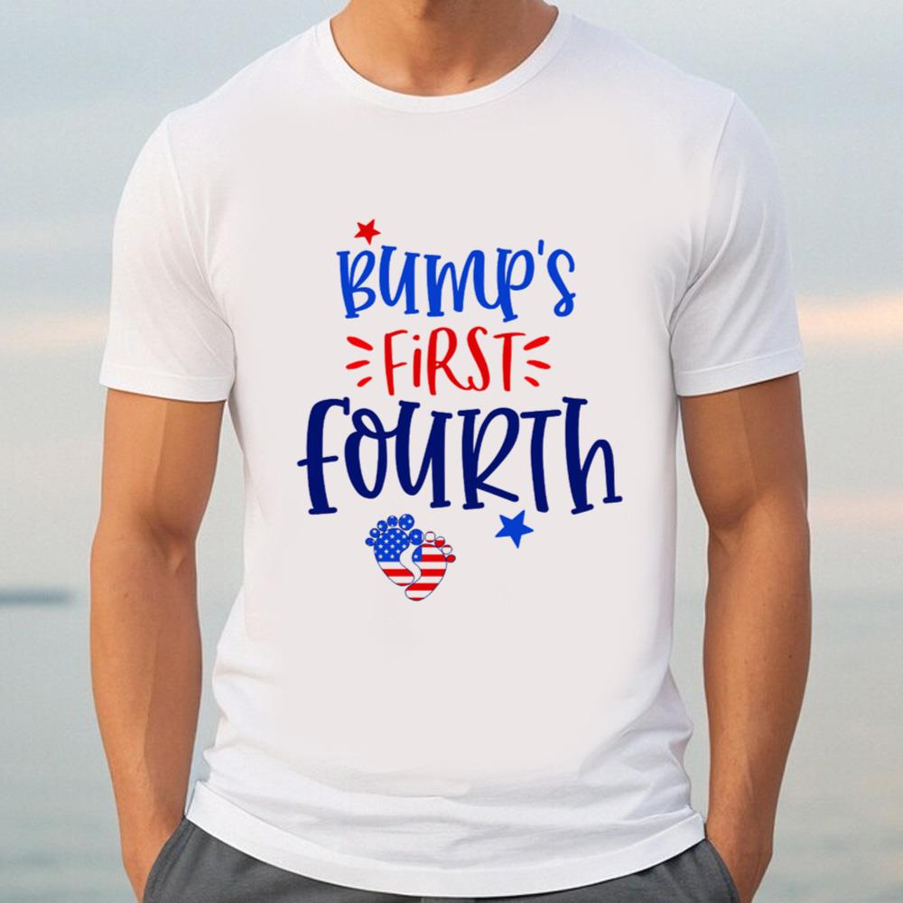 Bump's First Fourth Shirt, 4th Of July Pregnancy Announcement, Pregnancy Reveal Shirt