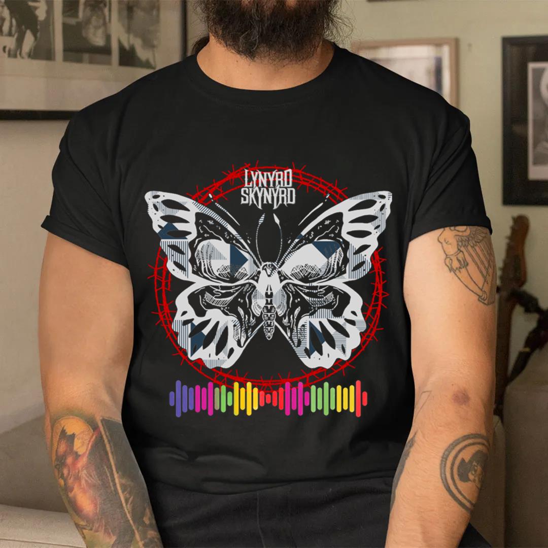 Butterfly Music Rainbow Lynyrd Skynyrd T-shirt