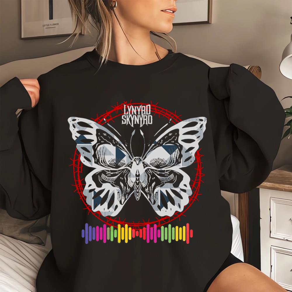 Butterfly Music Rainbow Lynyrd Skynyrd T-shirt