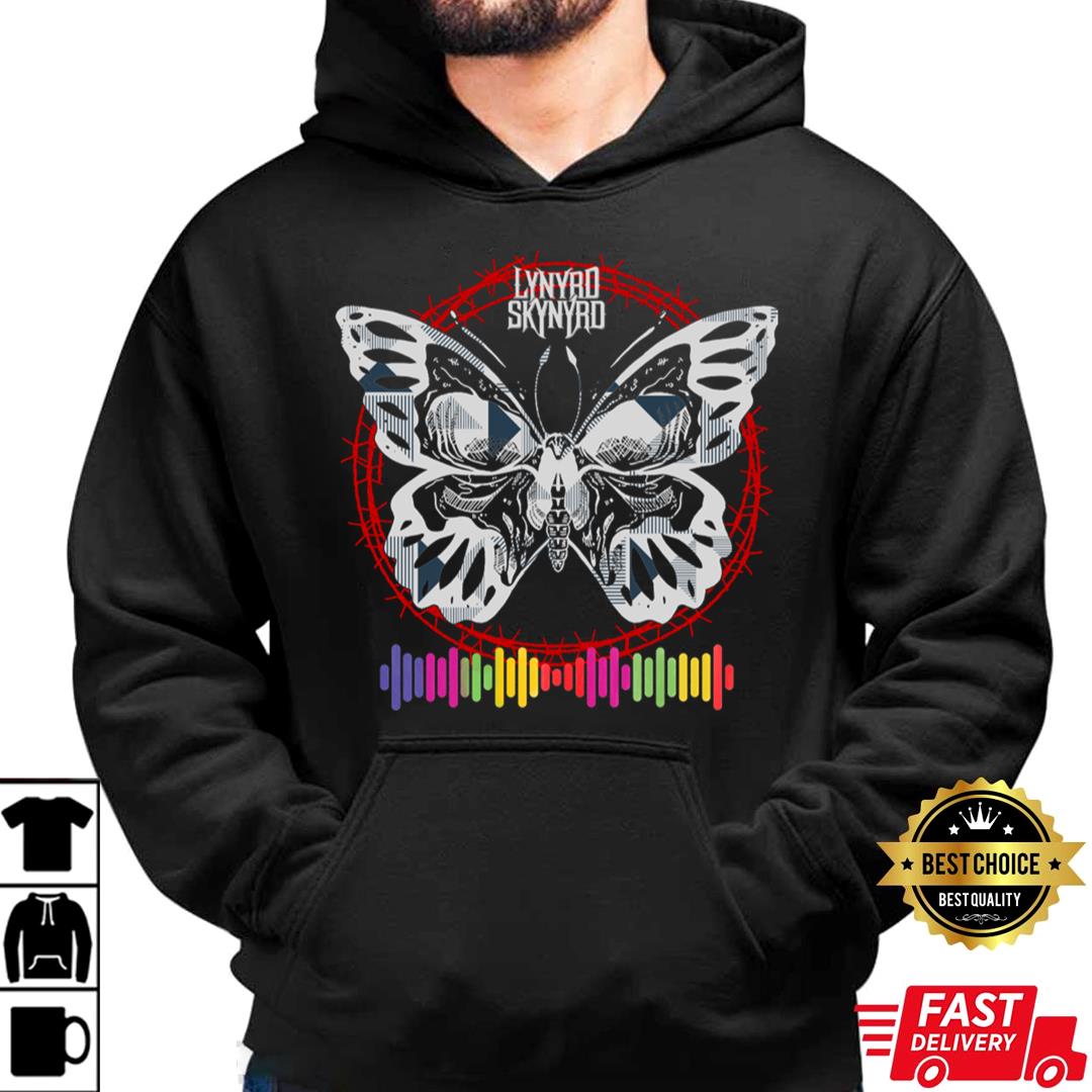 Butterfly Music Rainbow Lynyrd Skynyrd T-shirt