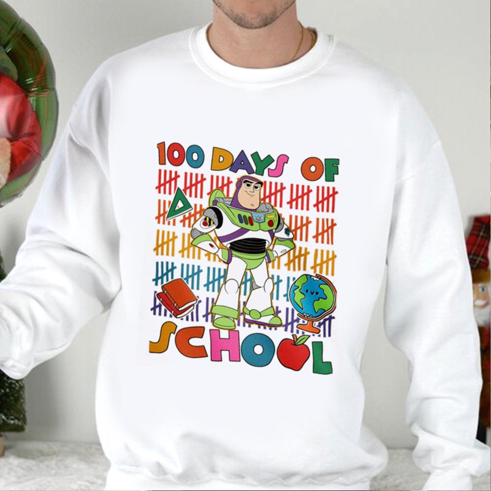 Buzz Lightyear 100 Days Of School Shirt, Toy Story 100 Days Shirt, Teacher 100 Days Of School Shirt