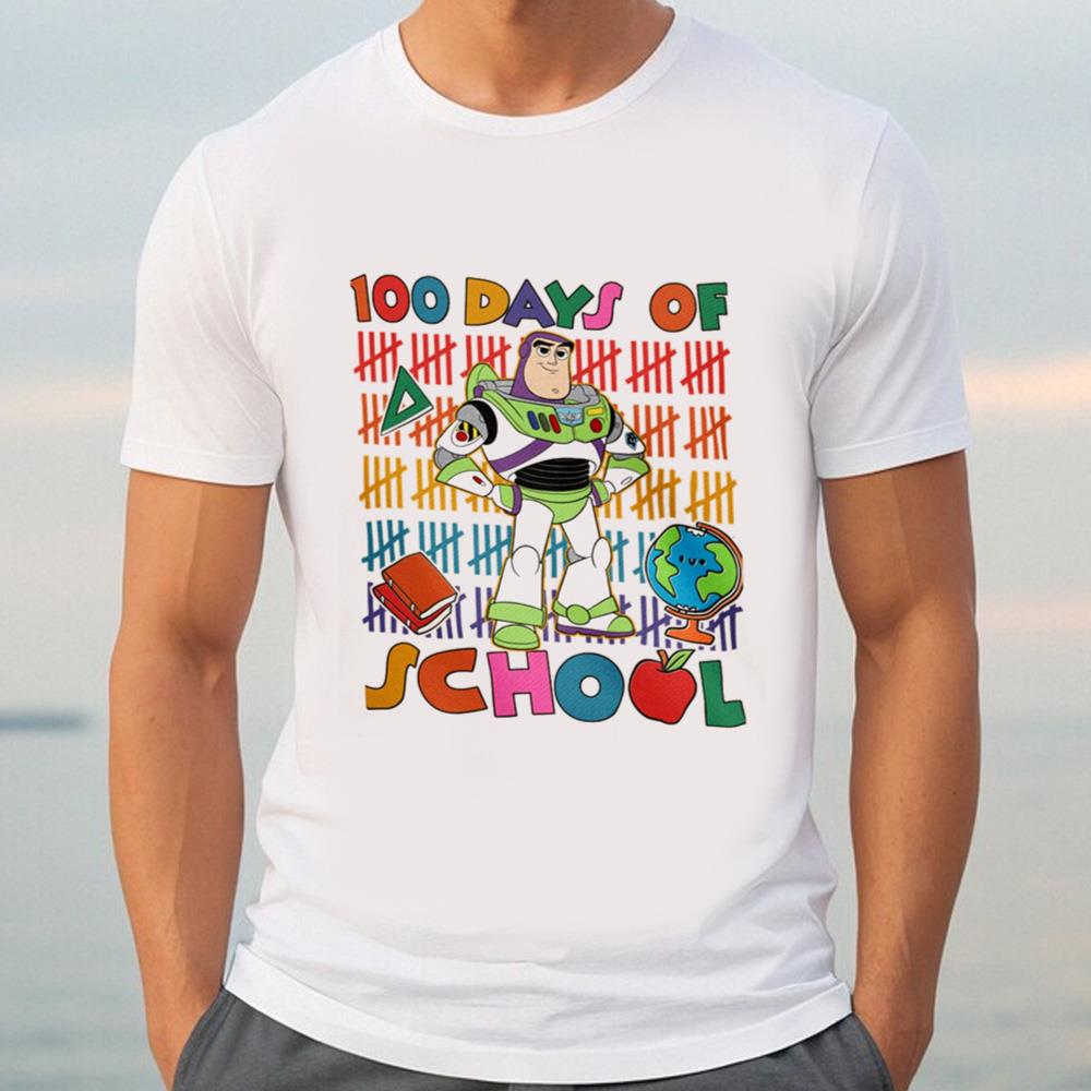 Buzz Lightyear 100 Days Of School Shirt, Toy Story 100 Days Shirt, Teacher 100 Days Of School Shirt