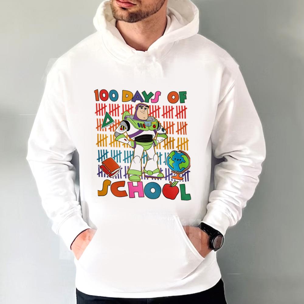 Buzz Lightyear 100 Days Of School Shirt, Toy Story 100 Days Shirt, Teacher 100 Days Of School Shirt