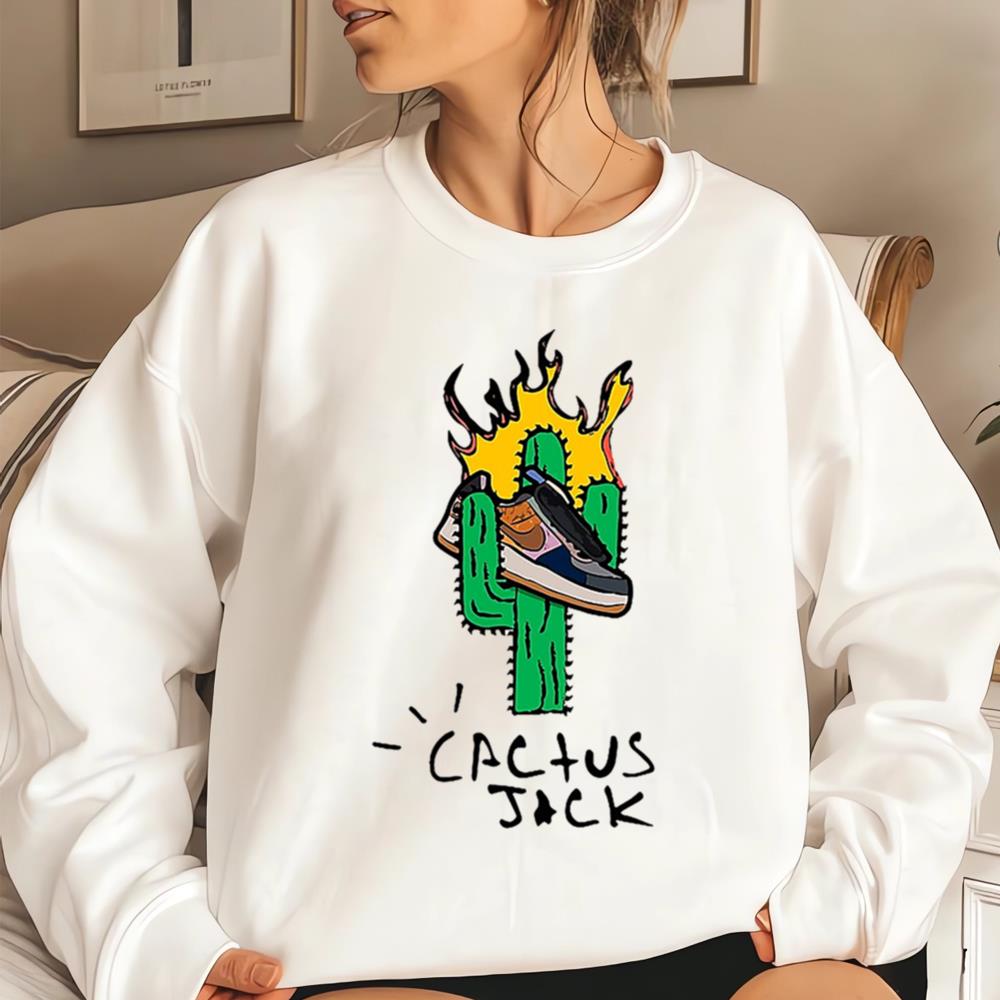 Cactus Jack Fire Shoe T-shirt