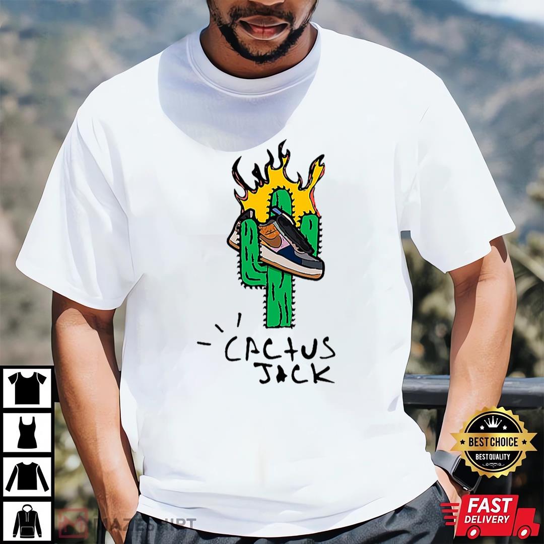Cactus Jack Fire Shoe T-shirt