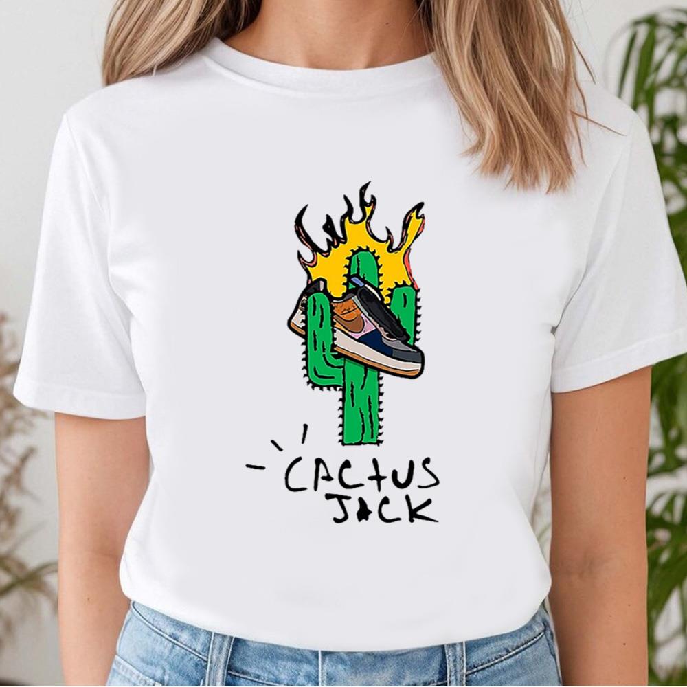 Cactus Jack Fire Shoe T-shirt