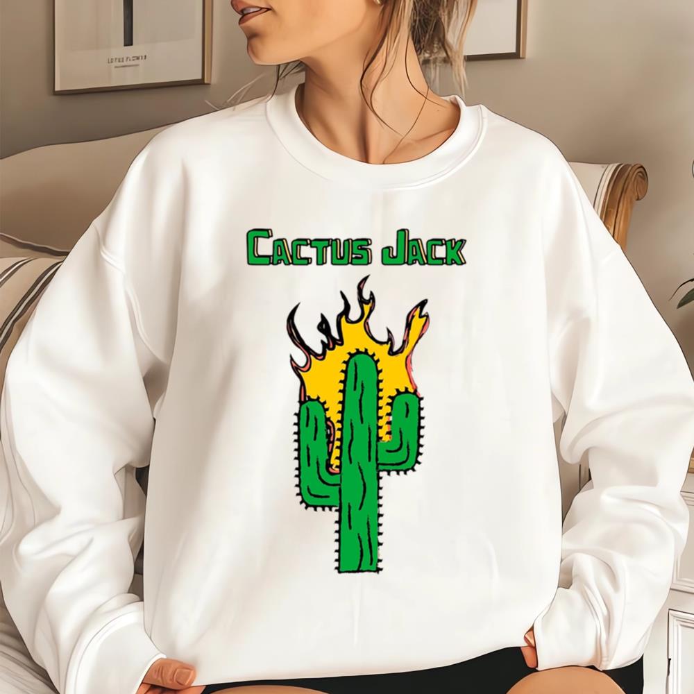 Cactus Jack Fire T-shirt