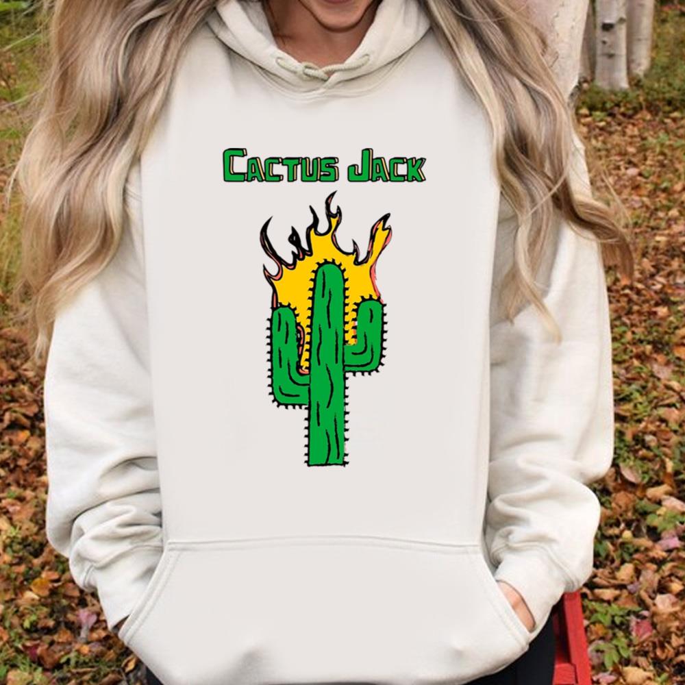 Cactus Jack Fire T-shirt
