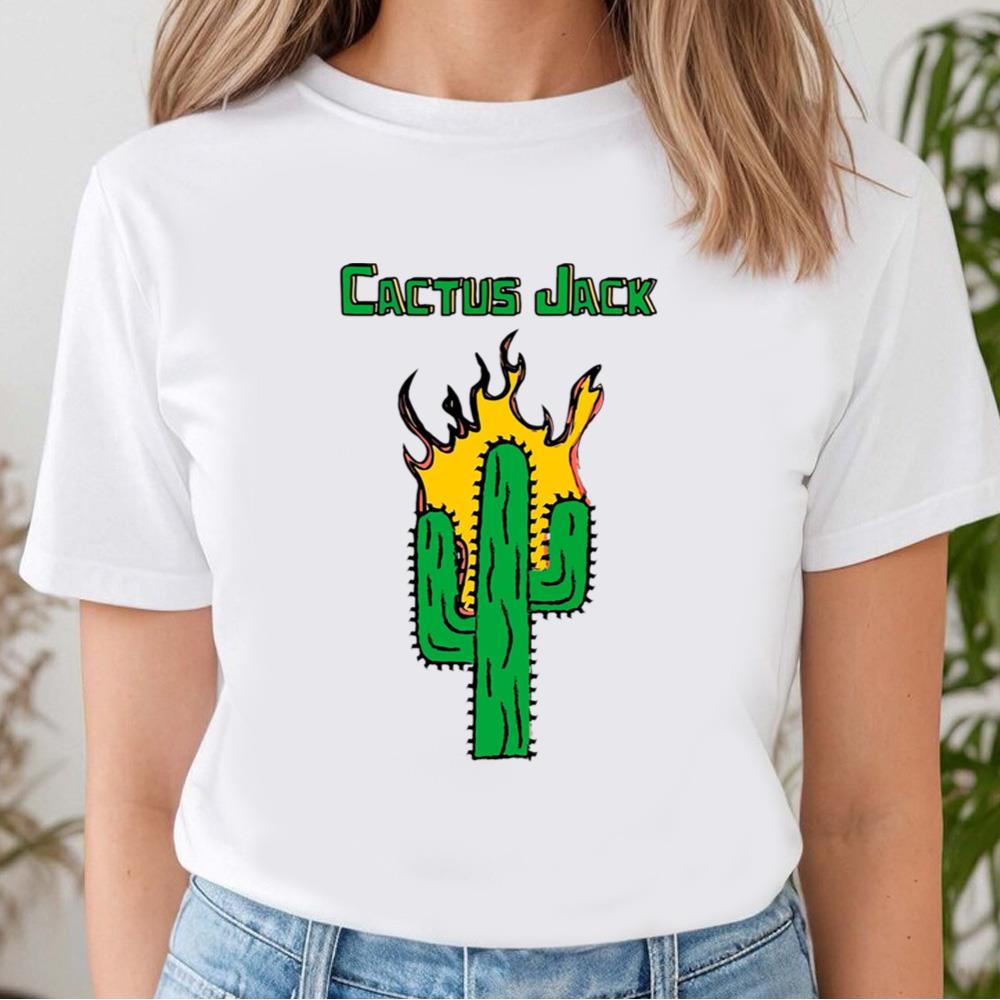 Cactus Jack Fire T-shirt