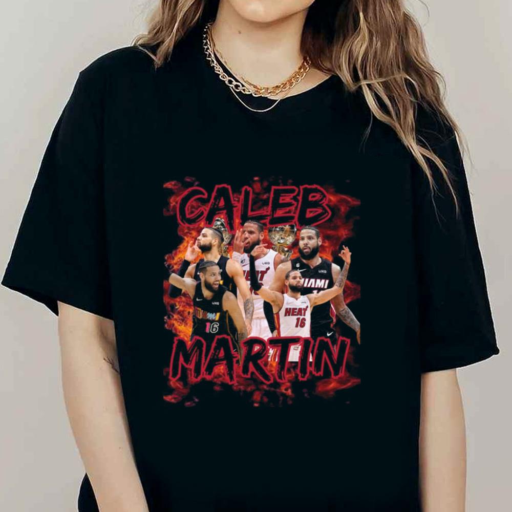 Caleb Martin Graphic Tee, Miami Heat, Sports Shirt