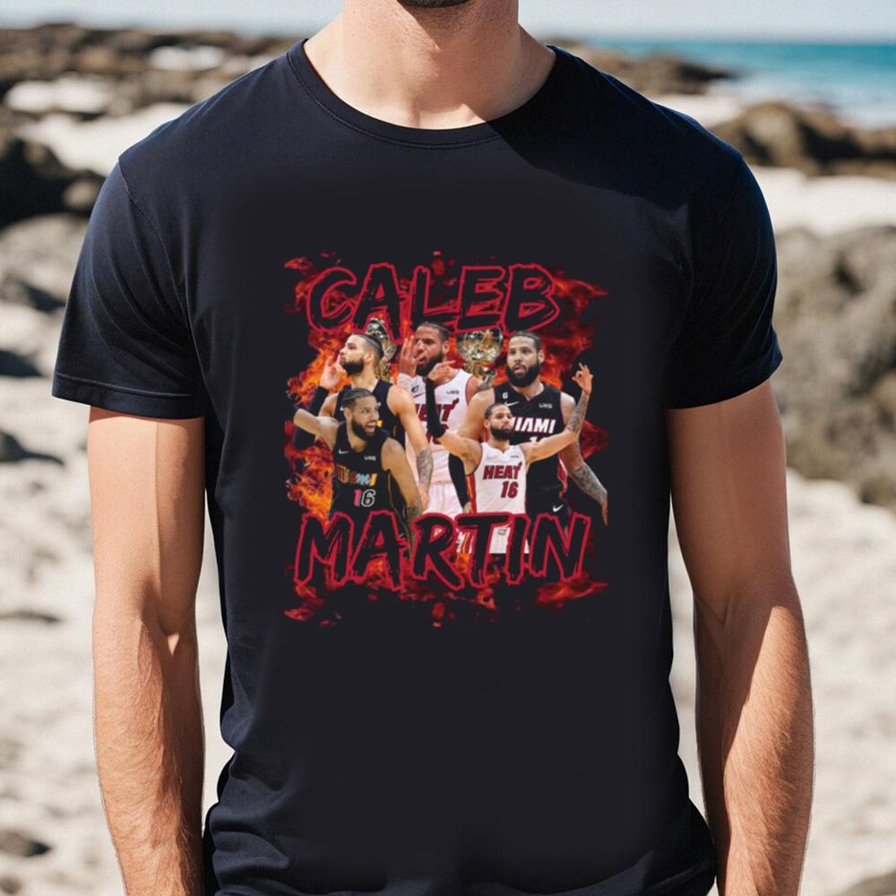 Caleb Martin Graphic Tee, Miami Heat, Sports Shirt