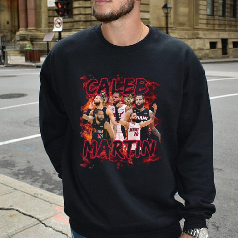 Caleb Martin Graphic Tee, Miami Heat, Sports Shirt