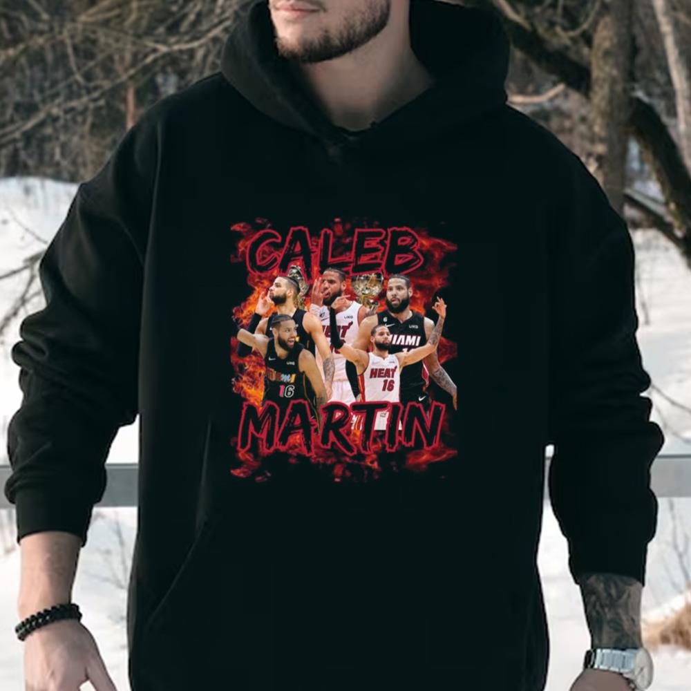 Caleb Martin Graphic Tee, Miami Heat, Sports Shirt