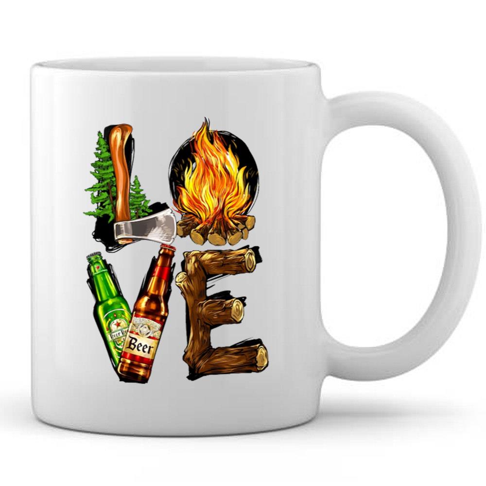 Camp Love Wood T-shirt Camping Life