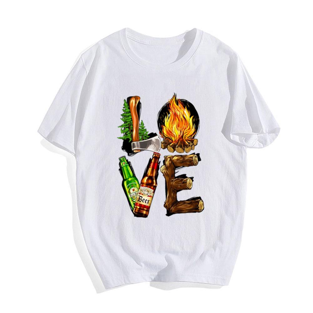 Camp Love Wood T-shirt Camping Life