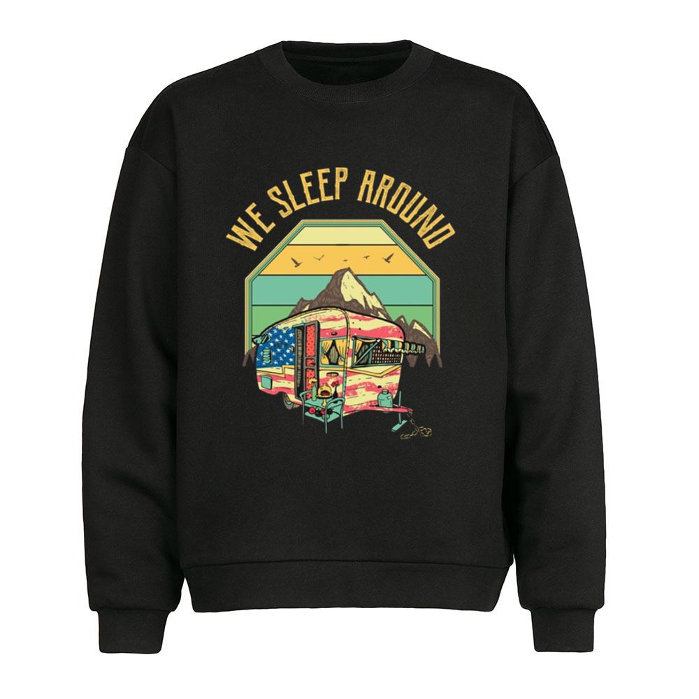 Camping Life RV Road Trip T-Shirt Funny Camp Mountains