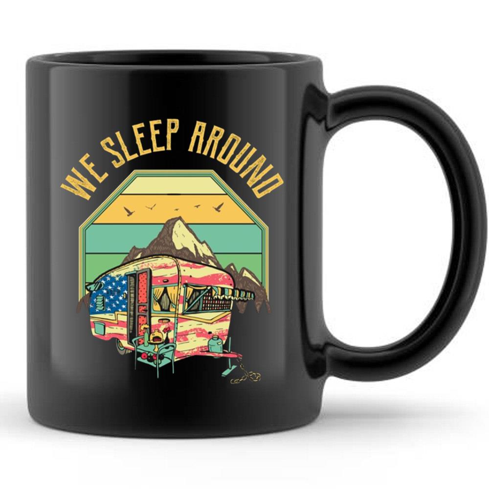 Camping Life RV Road Trip T-Shirt Funny Camp Mountains