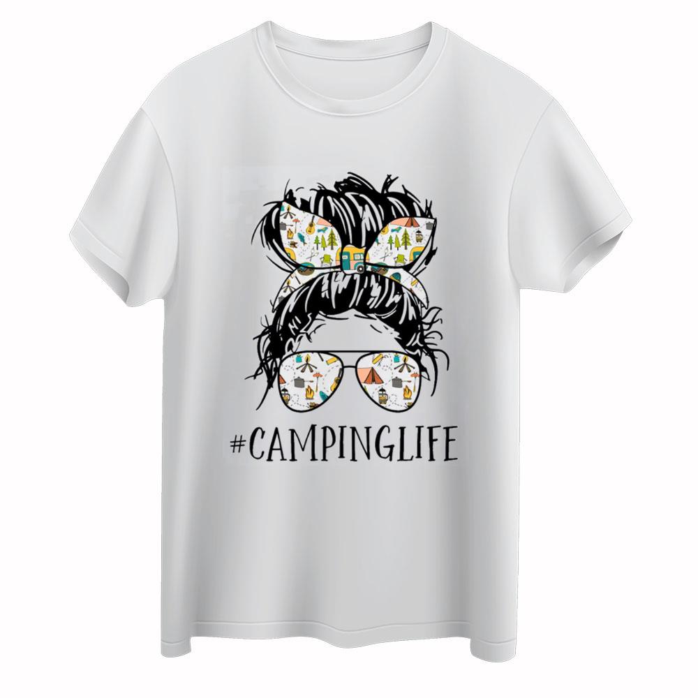 Camping Life Shirt, Camping Mom Shirt, Camper Shirts For Women, Womens Camper Shirt