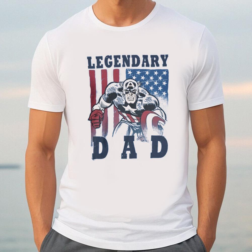 Captain America Legendary Dad Men's T-shirt