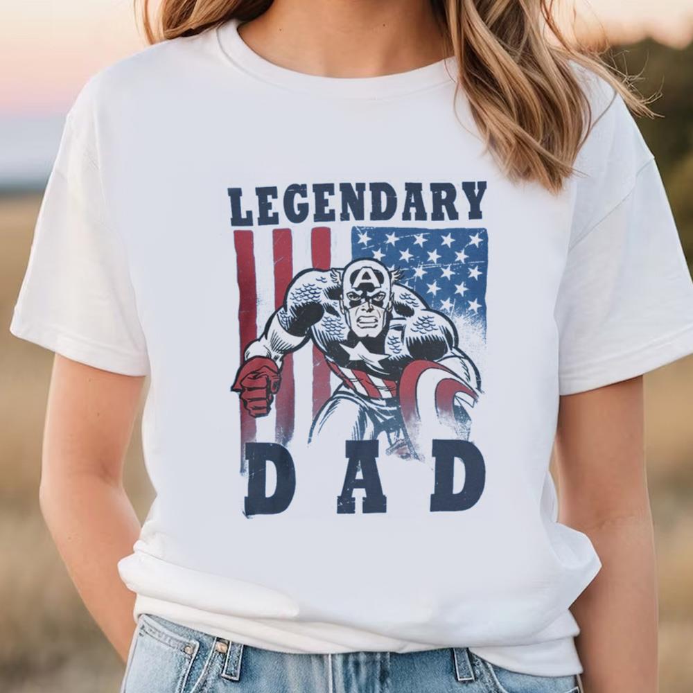 Captain America Legendary Dad Men's T-shirt
