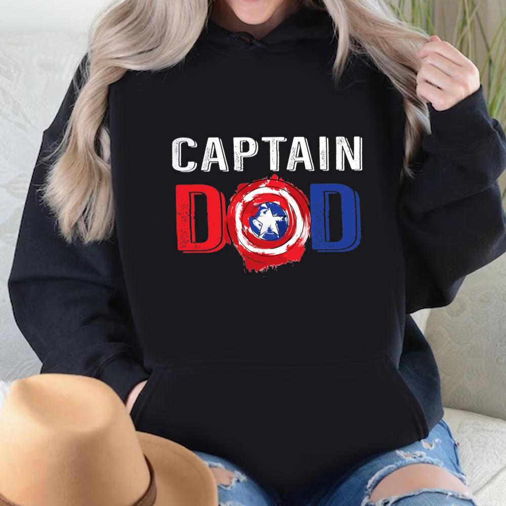 Captain Dad Shirt, Father Son Matching Shirts, Marvel Family Shirts