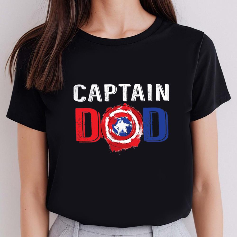 Captain Dad Shirt, Father Son Matching Shirts, Marvel Family Shirts