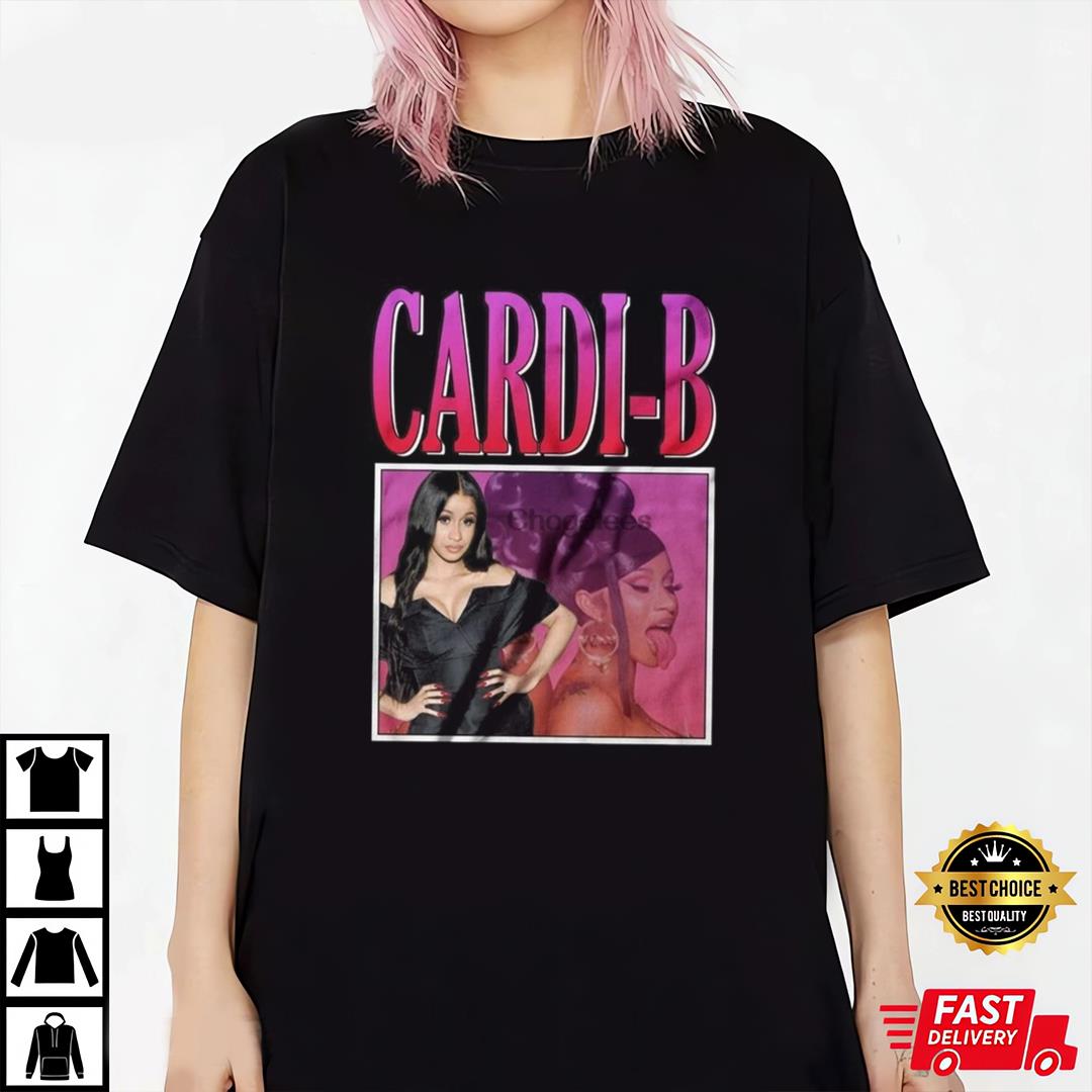 Cardi B New T-Shirt Vintage 90s Style Cardi B Shirt Birthday Gift Shirt Cardi B Music