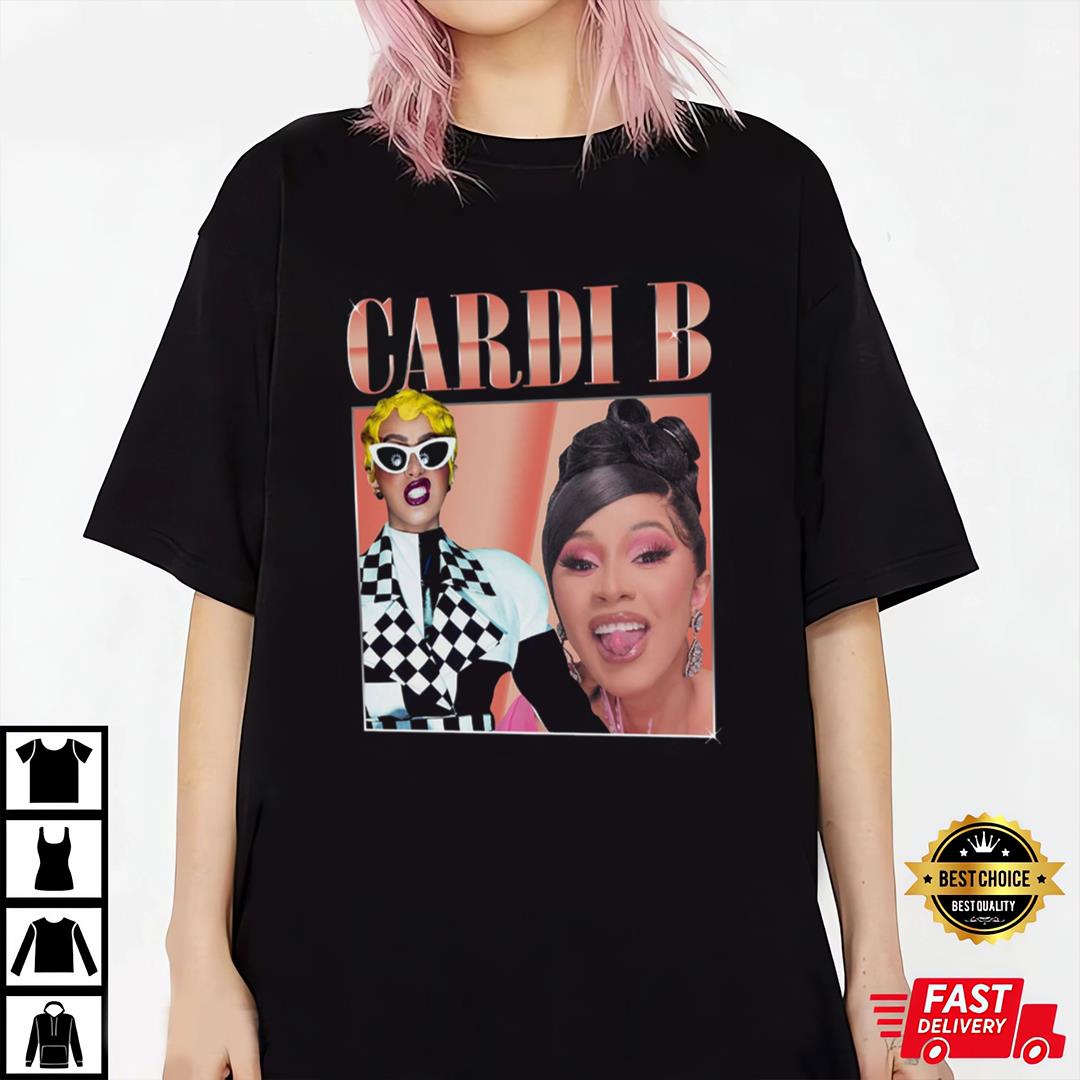 Cardi B Shirt, Vintage Cardi B Shirt Rap Hip Hop 90s Retro Cardi B Shirt